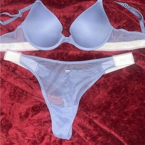 PINK Victoria's Secret Lavender Bra and Panty Set
